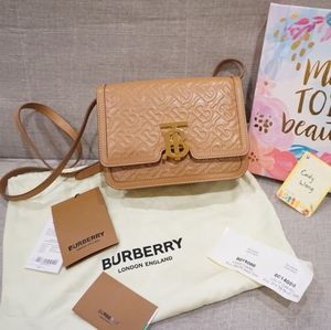 Burberry TB flap bag small monogram